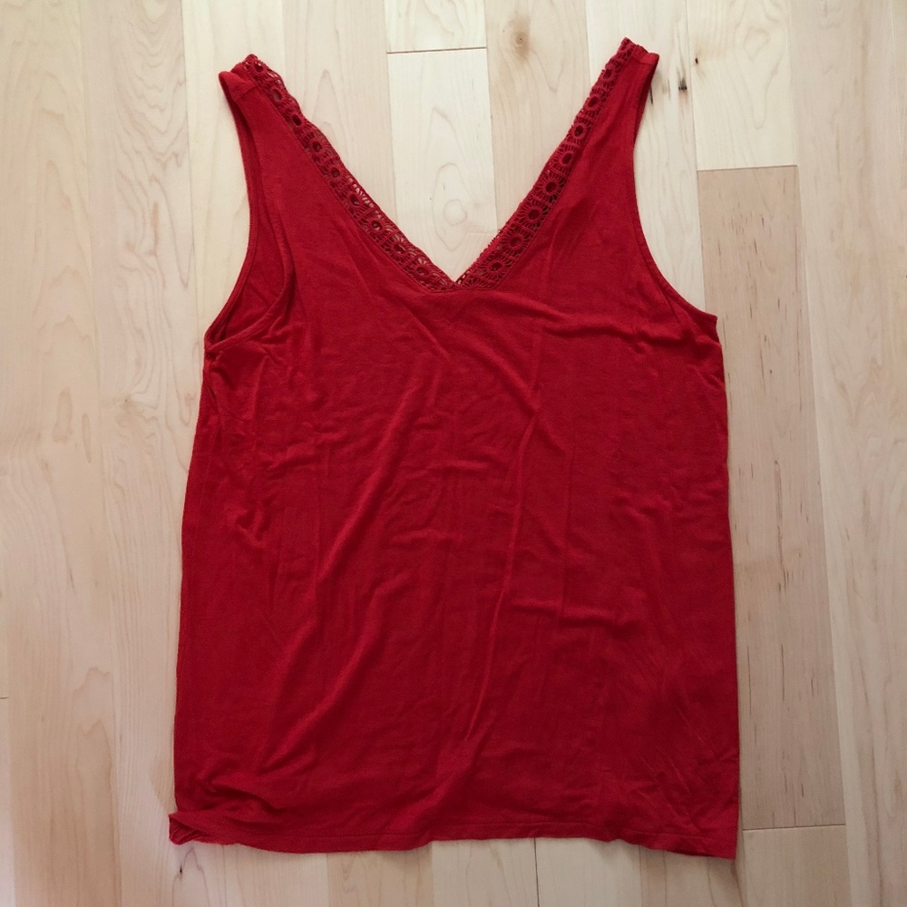 Banana Republic Crochet Accent Tank/Shell top